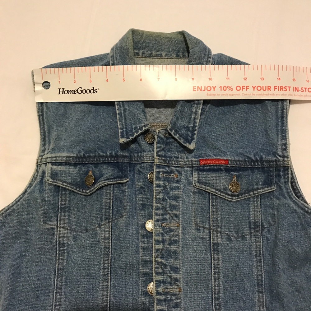 Denim Sleeveless Vest - Picture 7 of 9